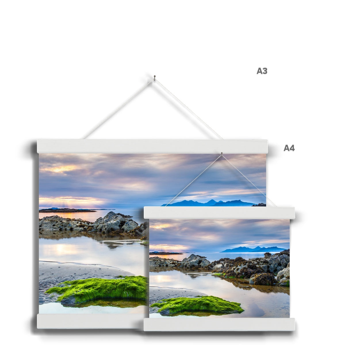 Ardnamurchan Sunset Fine Art Print with Hanger