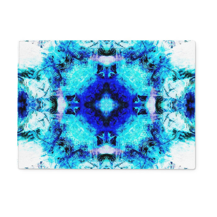 Water Elemental Mandala Glass Chopping Board