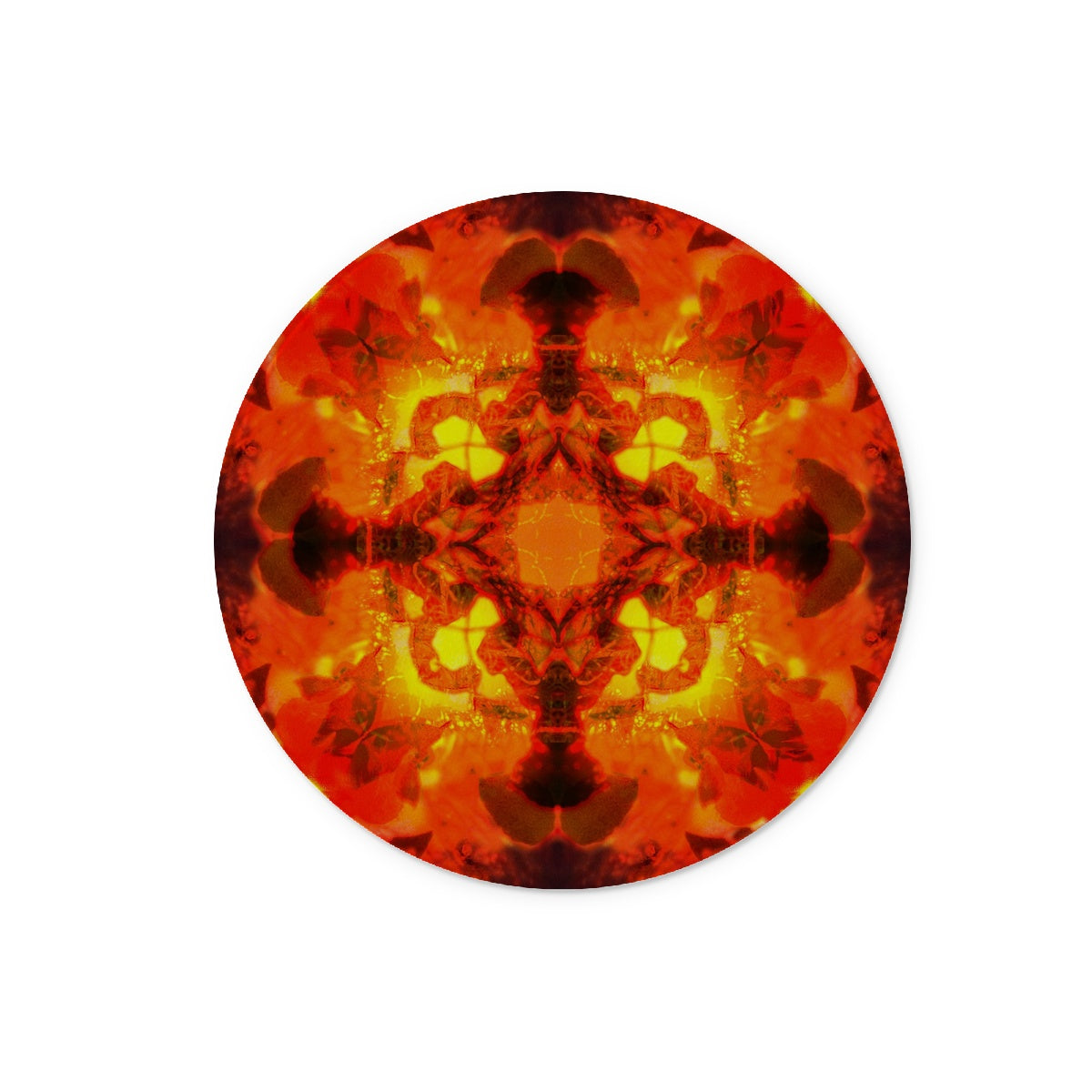 Fire Elemental Mandala Glass Chopping Board