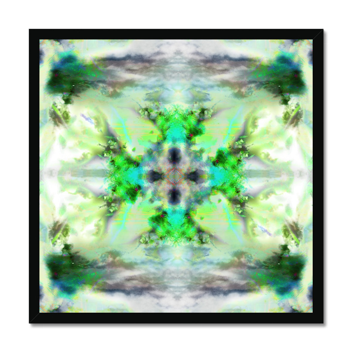 Air Elemental Mandala Budget Framed Poster