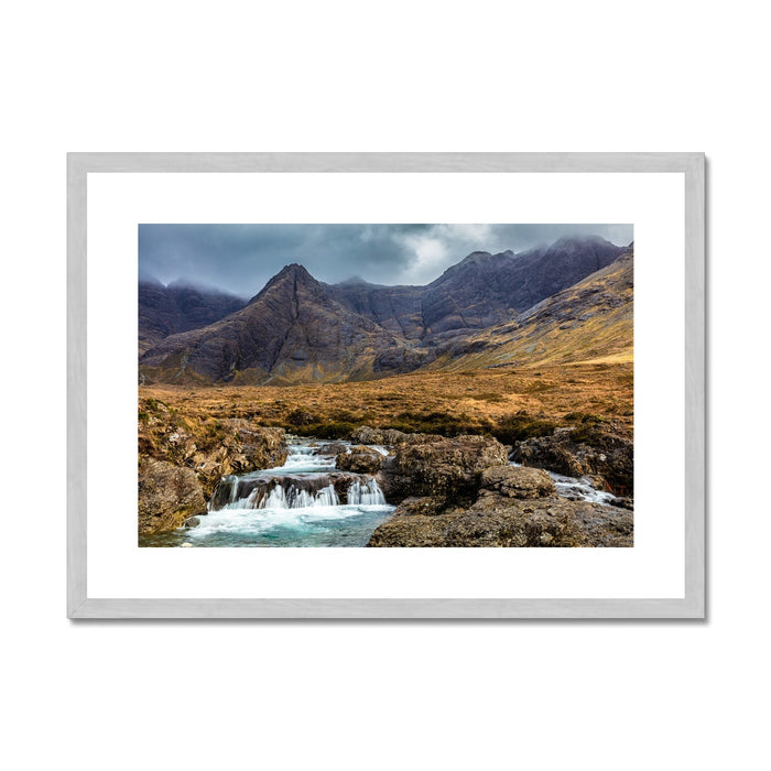 Fairy Pools, Isle of Skye Antique Framed & Mounted Print