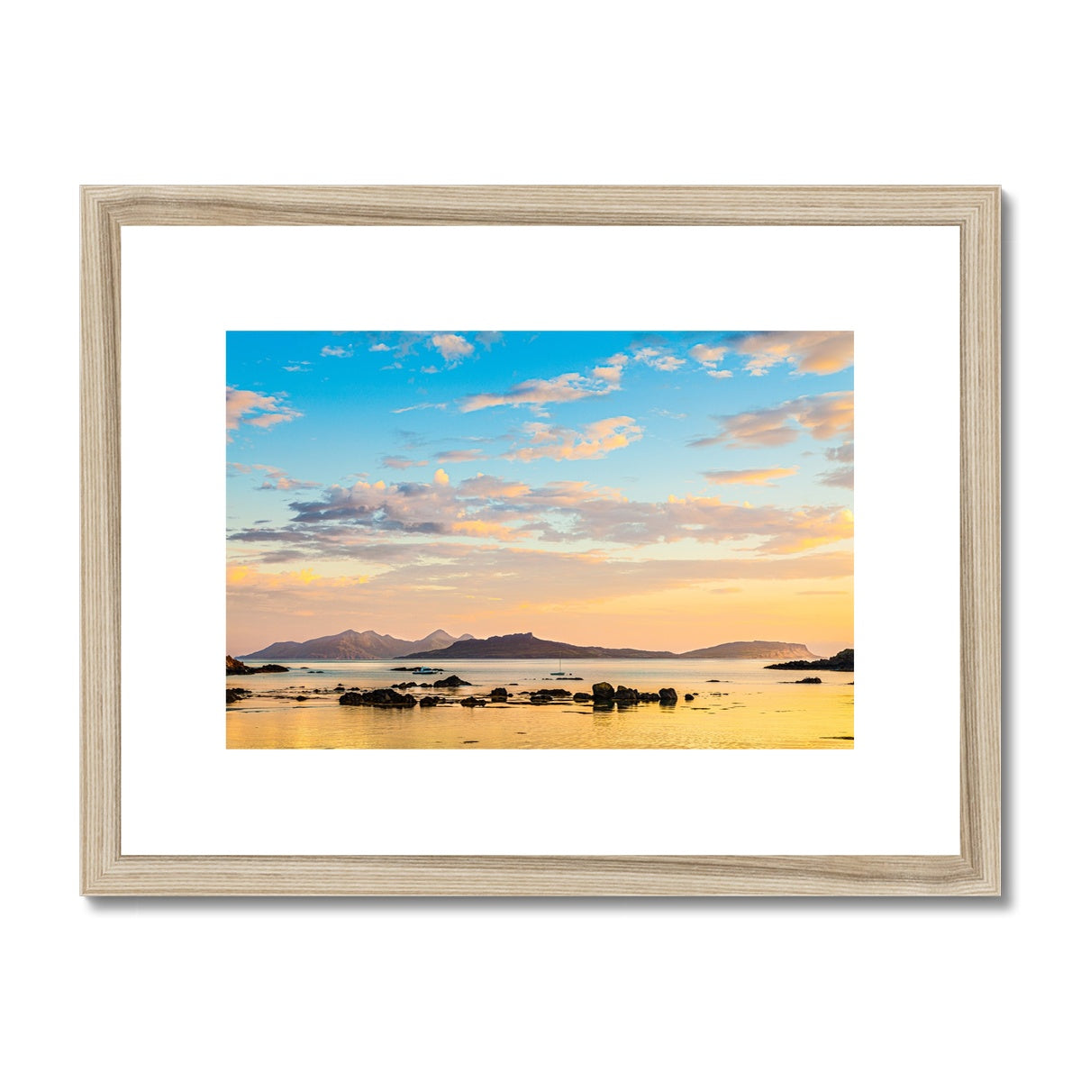 Dawn over the Inner Hebrides Framed & Mounted Print