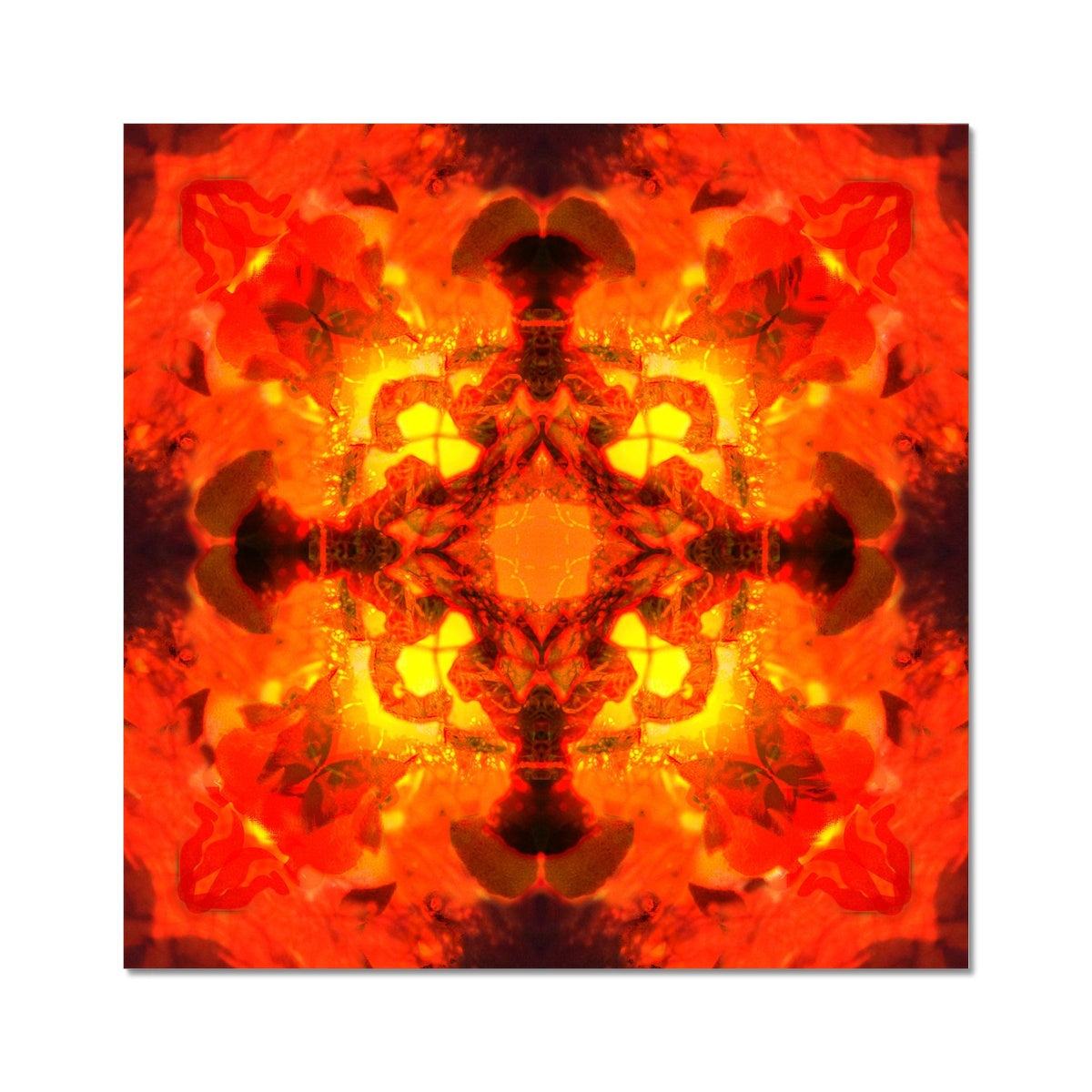 Fire Elemental Mandala Fine Art Print