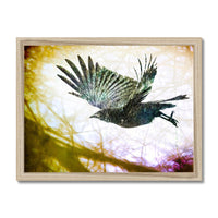 Woodland Crow Framed Print
