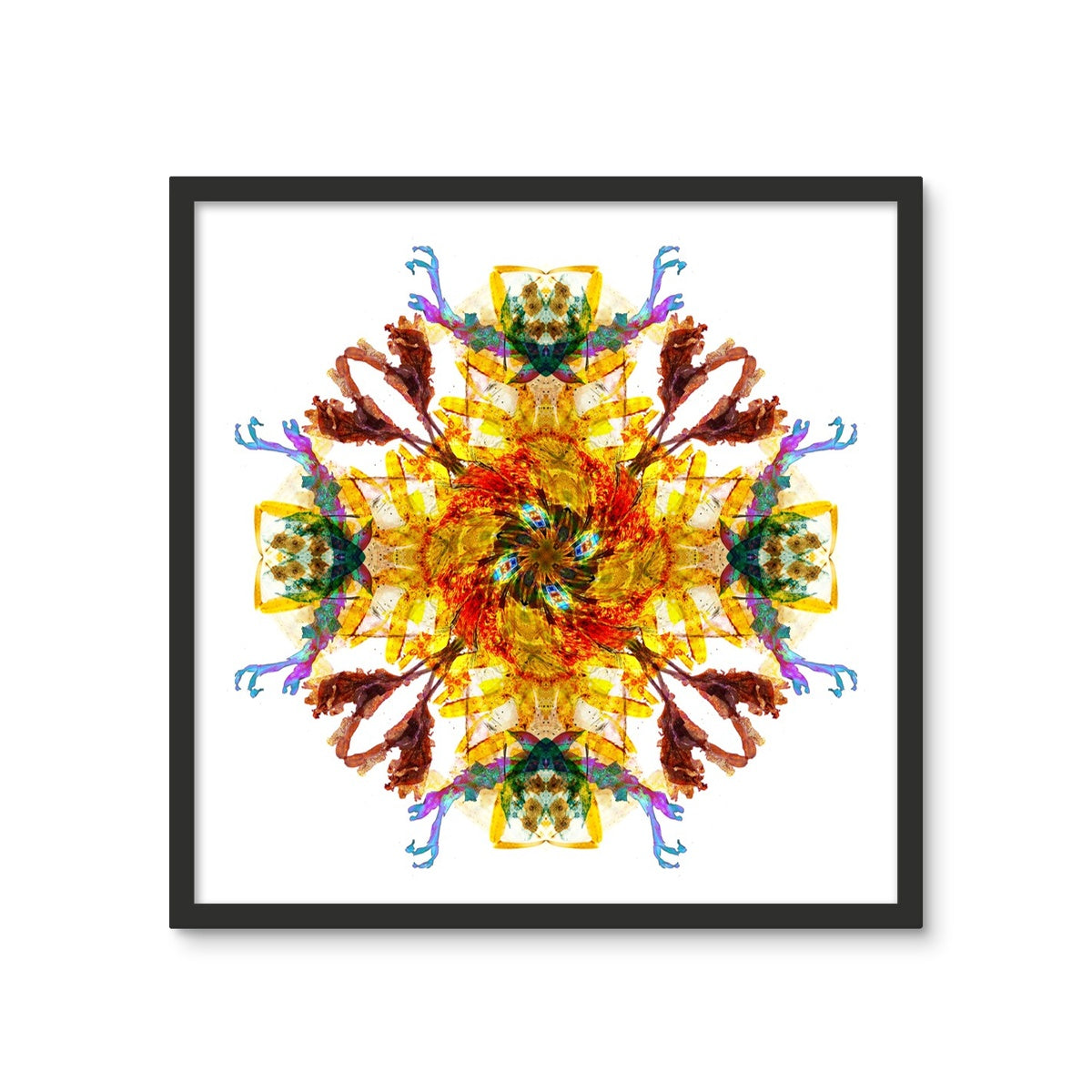 Ancient Wisdom Mandala Framed Photo Tile