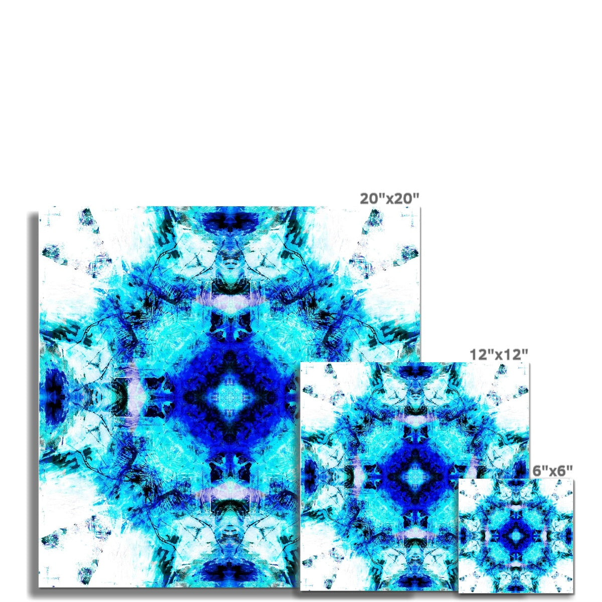Water Elemental Mandala Hahnemühle Photo Rag Print