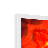 Fire Elemental Mandala Budget Framed Poster
