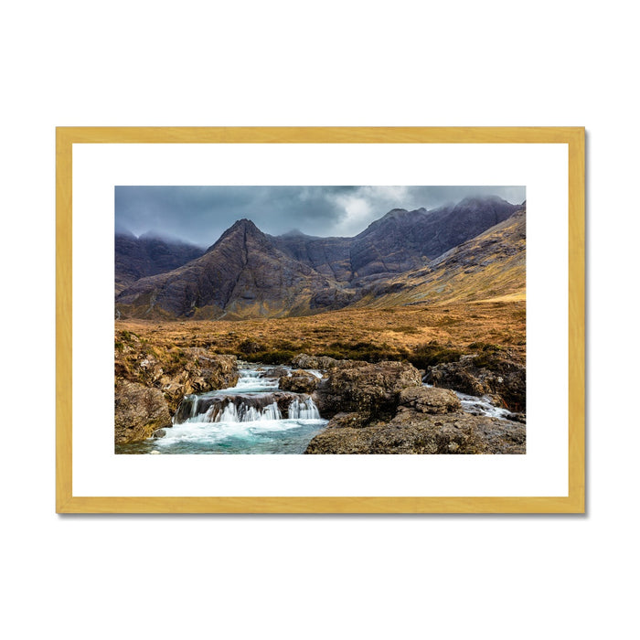 Fairy Pools, Isle of Skye Antique Framed & Mounted Print