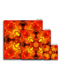 Fire Elemental Mandala Canvas