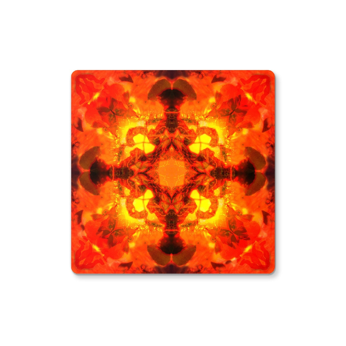 Fire Elemental Mandala Coaster