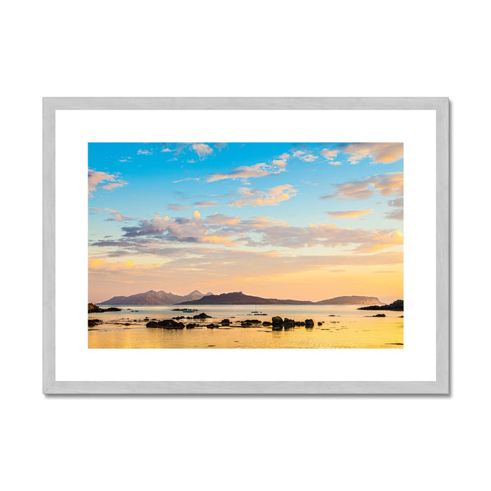 Dawn over the Inner Hebrides Antique Framed & Mounted Print