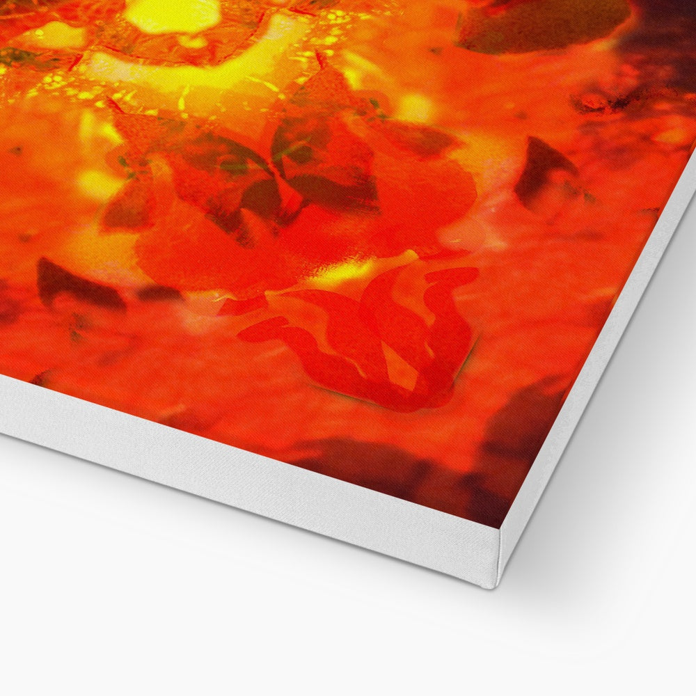 Fire Elemental Mandala Canvas