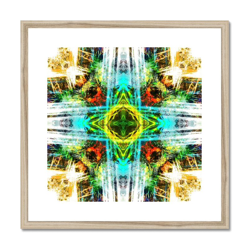 Earth Elemental Mandala Framed & Mounted Print