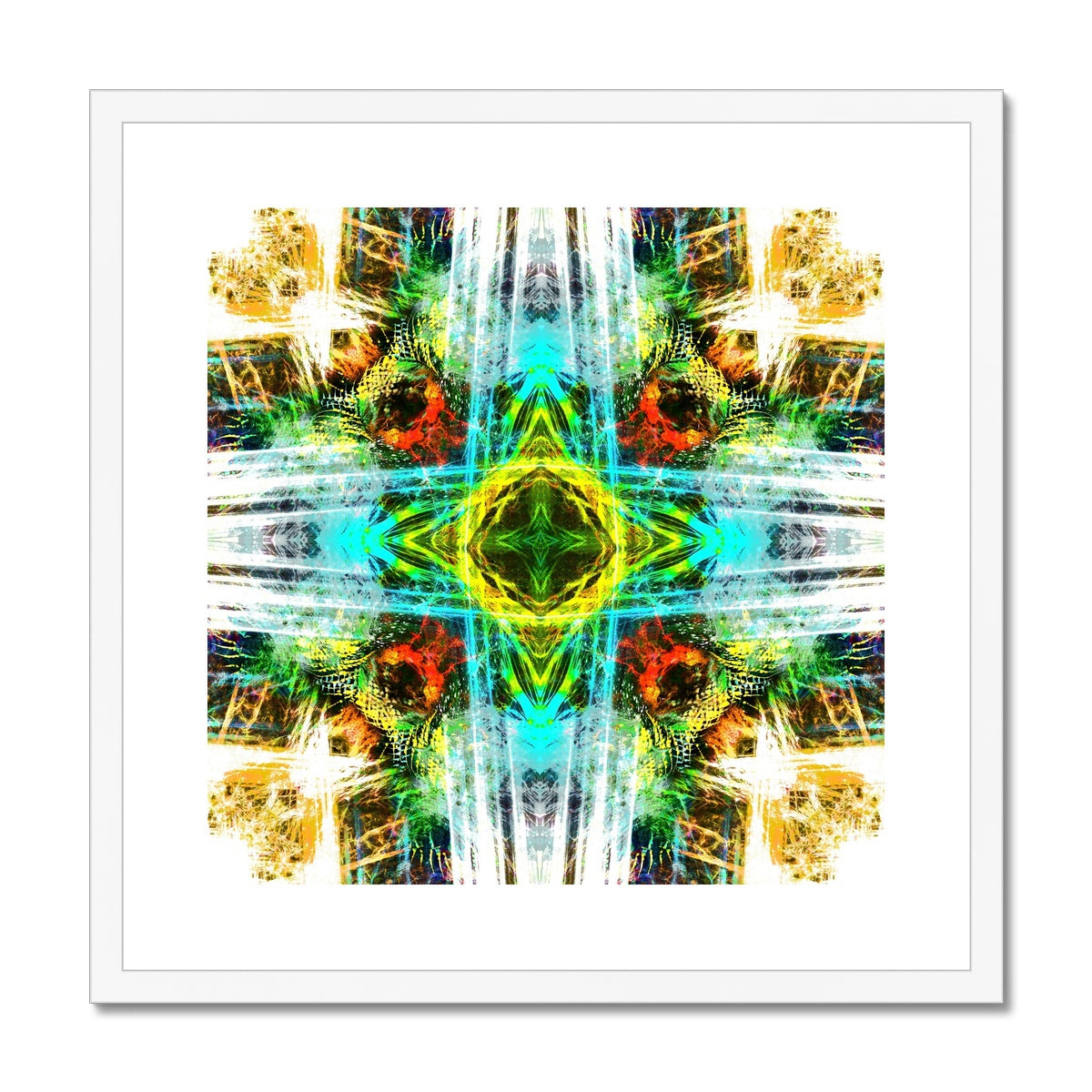 Earth Elemental Mandala Framed & Mounted Print
