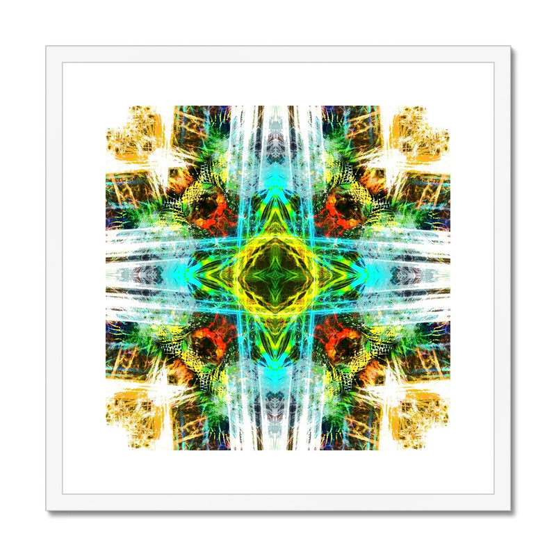 Earth Elemental Mandala Framed & Mounted Print