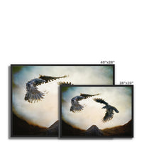 Odin's Ravens Framed Canvas