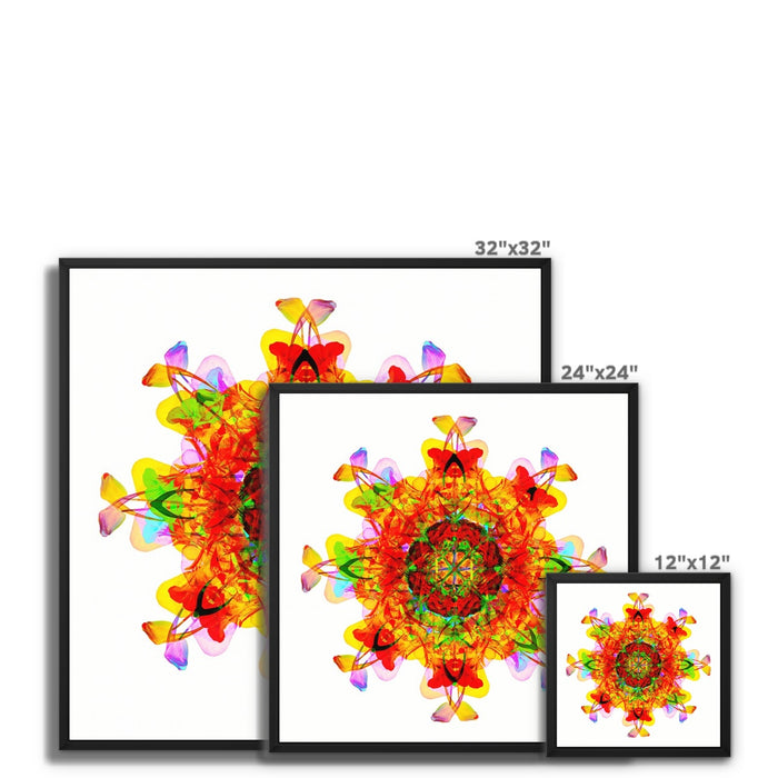 Creative Nurturing Mandala Framed Canvas
