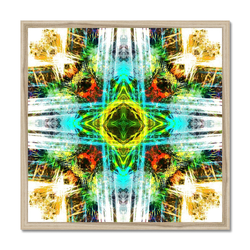 Earth Elemental Mandala Budget Framed Poster