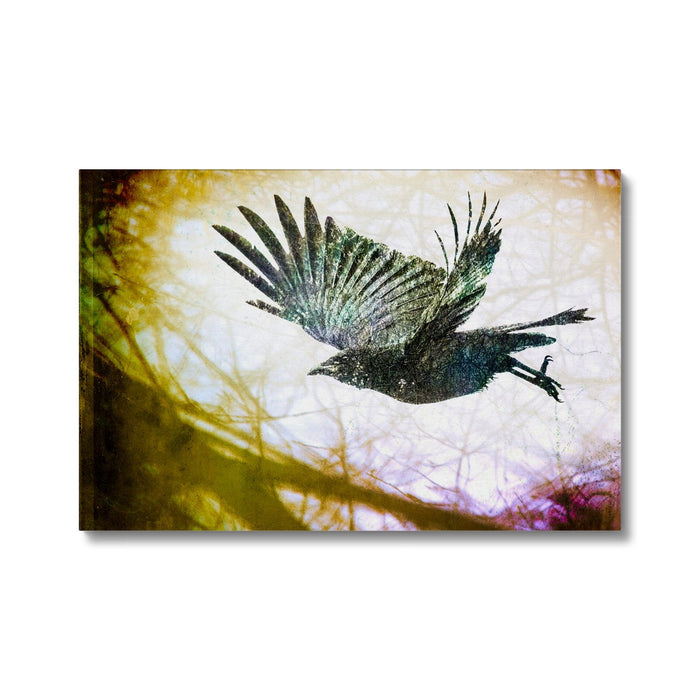 Woodland Crow Canvas
