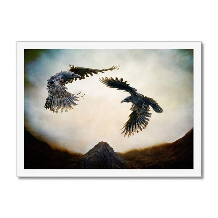 Odin's Ravens Framed Print