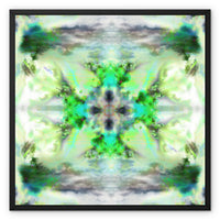 Air Elemental Mandala Framed Canvas