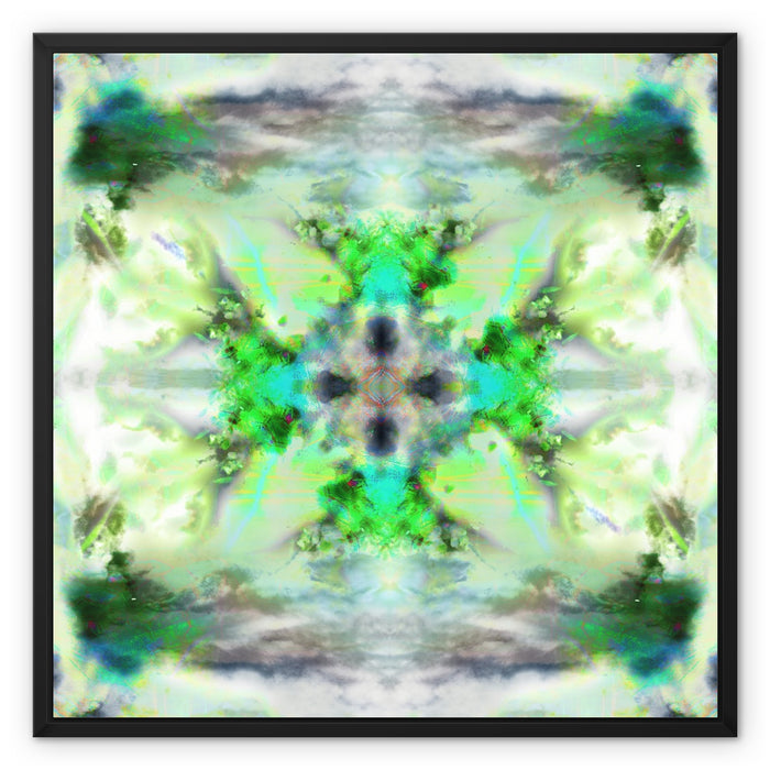 Air Elemental Mandala Framed Canvas