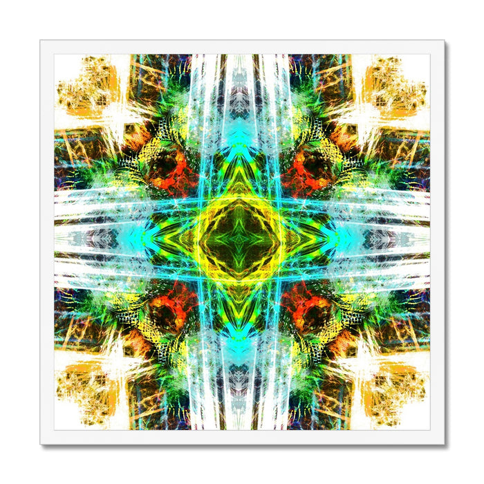Earth Elemental Mandala Framed Print