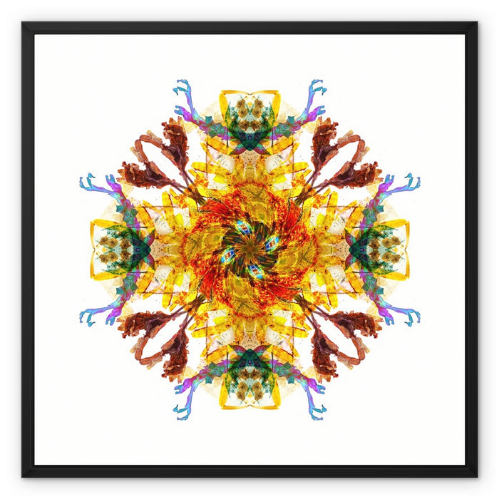 Ancient Wisdom Mandala Framed Canvas