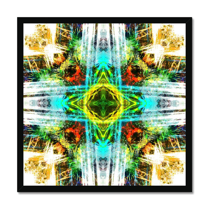 Earth Elemental Mandala Framed Print