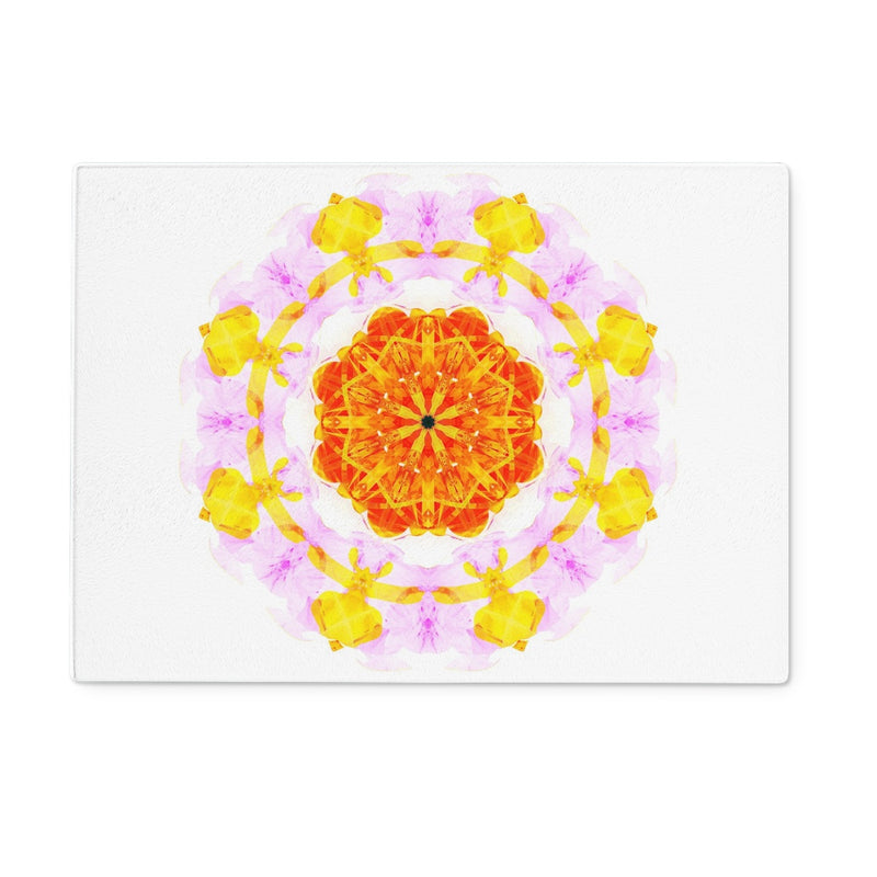 Creativity Mandala Glass Chopping Board