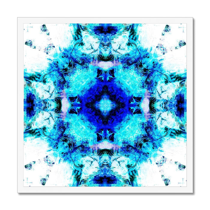 Water Elemental Mandala Framed Print