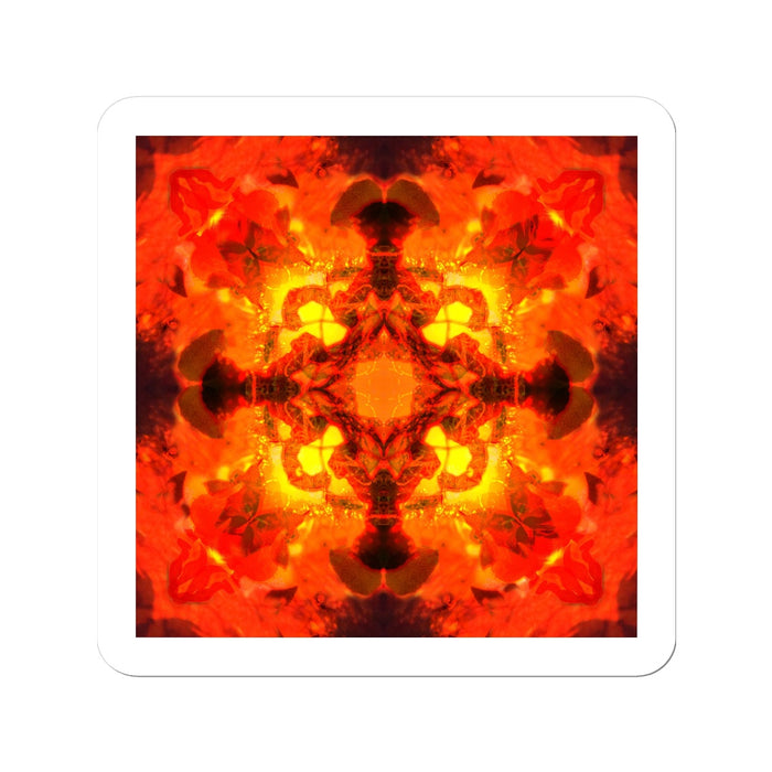 Fire Elemental Mandala Sticker