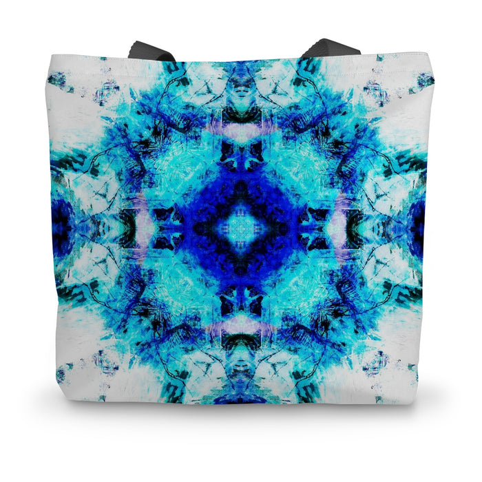 Water Elemental Mandala Canvas Tote Bag