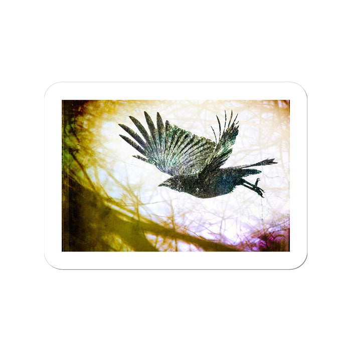 Woodland Crow Sticker