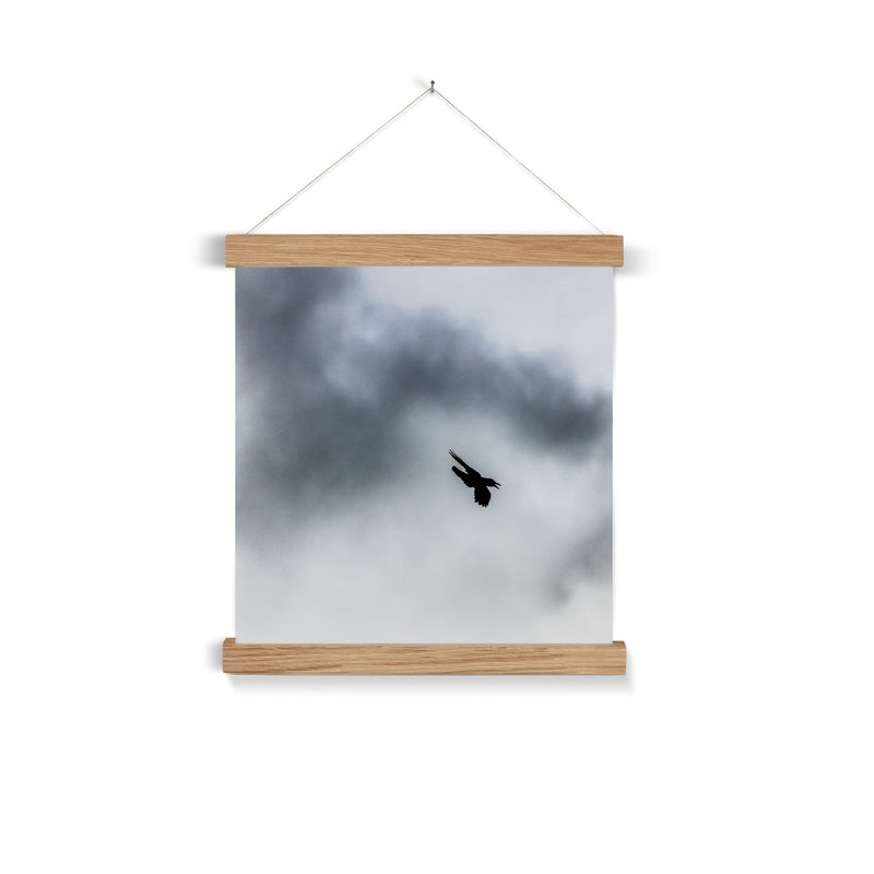 Storm Raven 3 Fine Art Print with Hanger