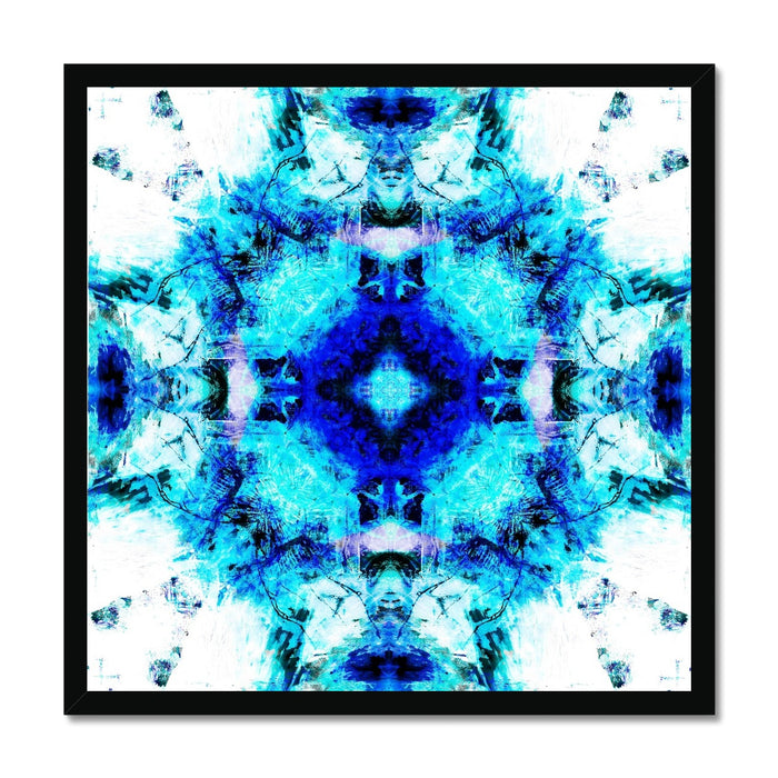 Water Elemental Mandala Framed Print