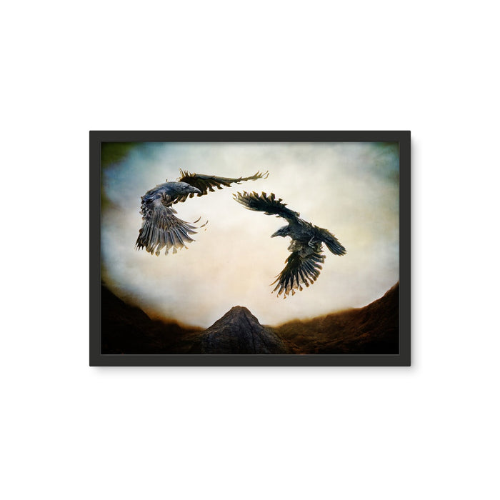 Odin's Ravens Framed Photo Tile