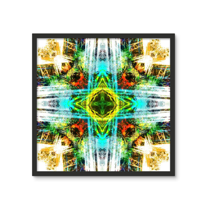 Earth Elemental Mandala Framed Photo Tile