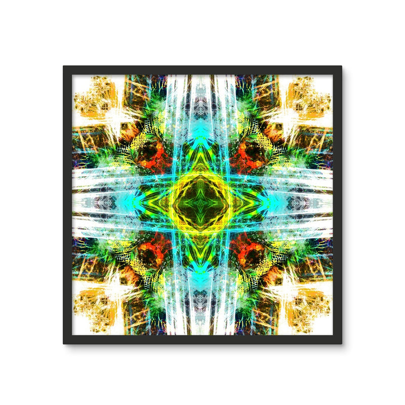 Earth Elemental Mandala Framed Photo Tile