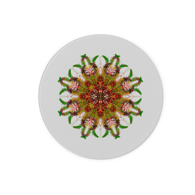 Bounty Mandala Glass Chopping Board