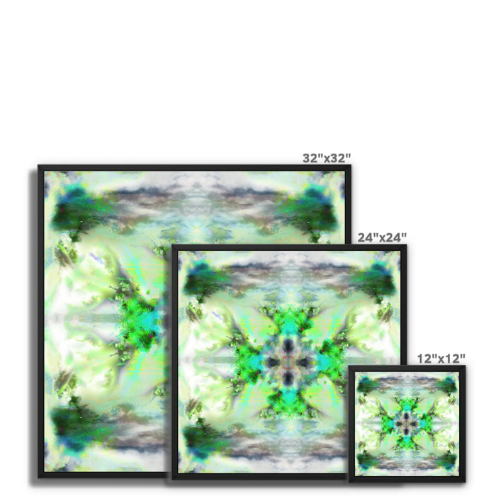 Air Elemental Mandala Framed Canvas