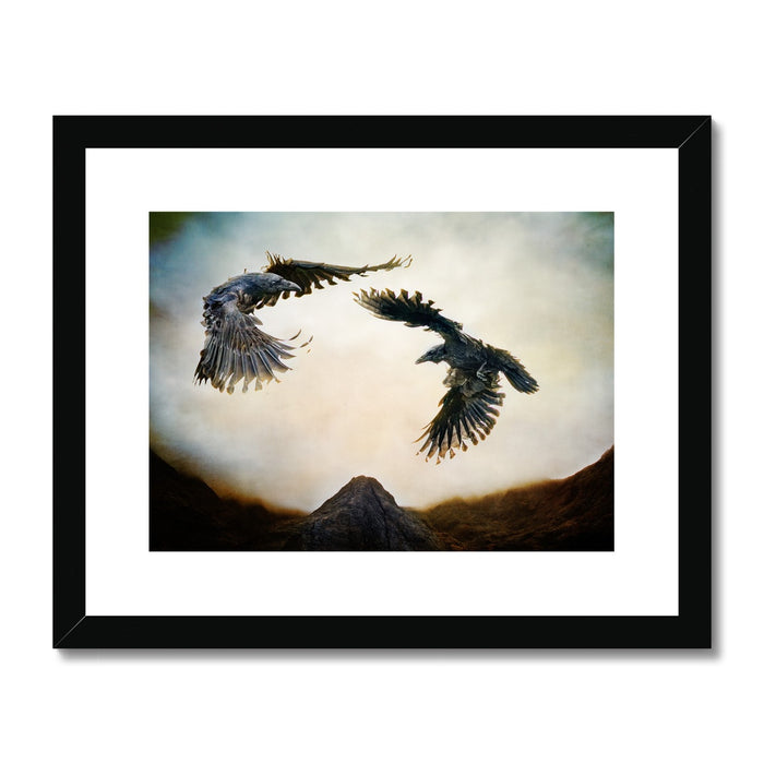 Odin's Ravens Framed & Mounted Print