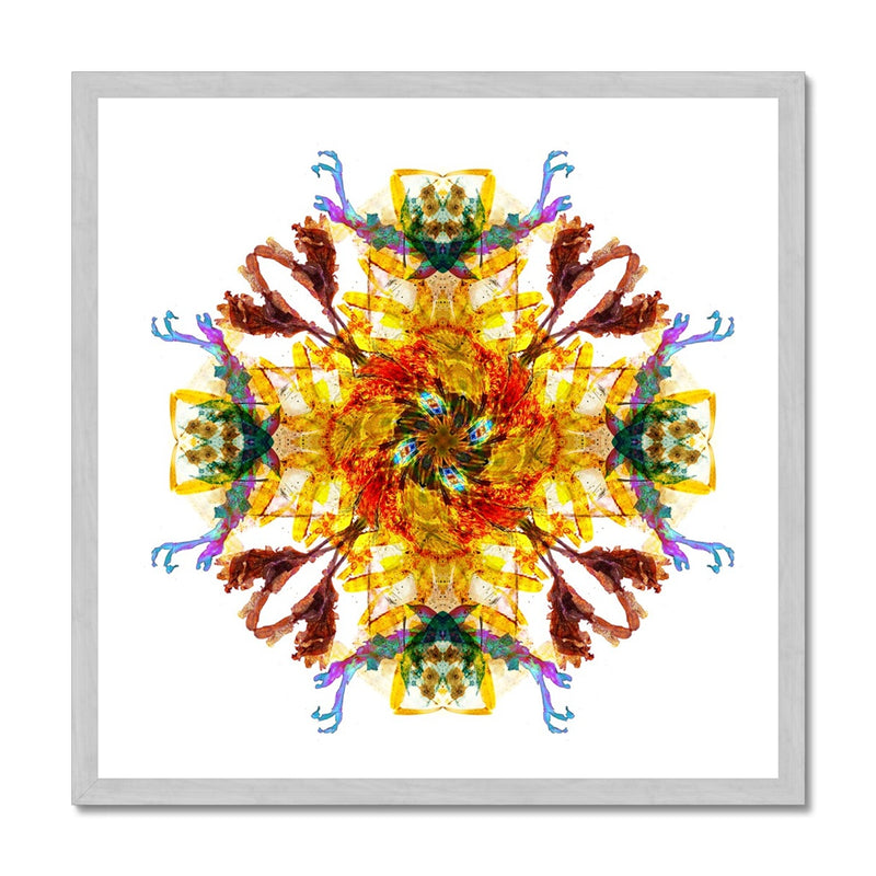 Ancient Wisdom Mandala Antique Framed Print