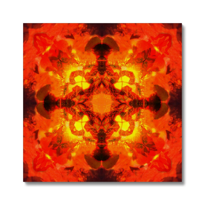 Fire Elemental Mandala Canvas
