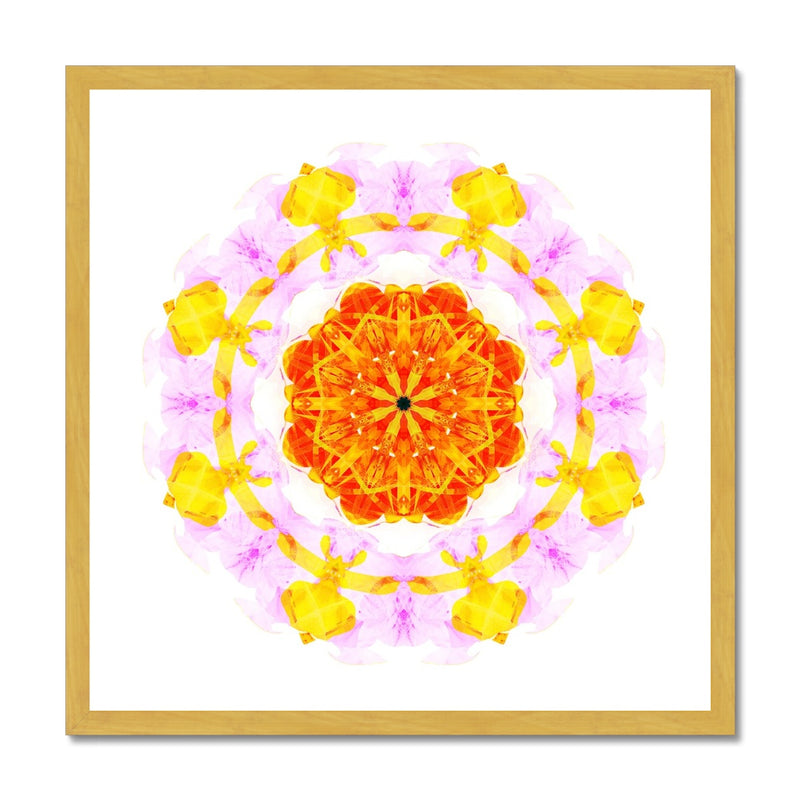Creativity Mandala Antique Framed Print