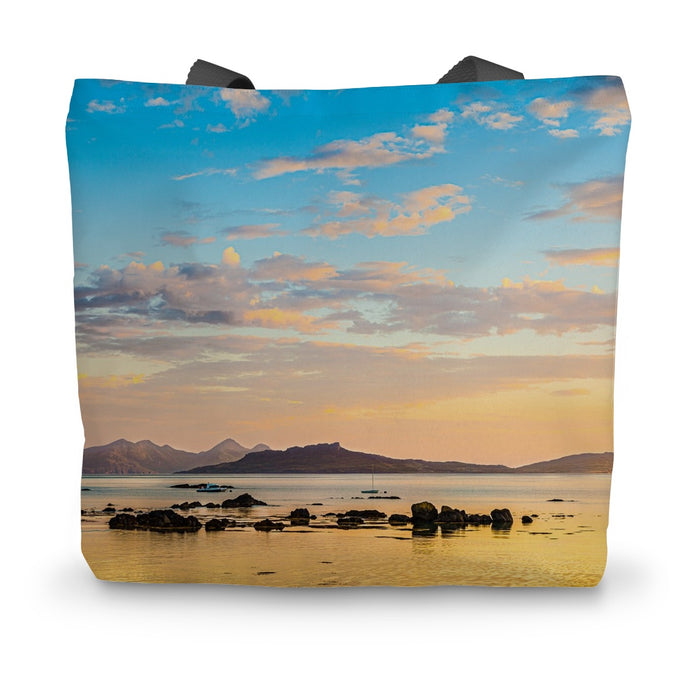 Dawn over the Inner Hebrides Canvas Tote Bag