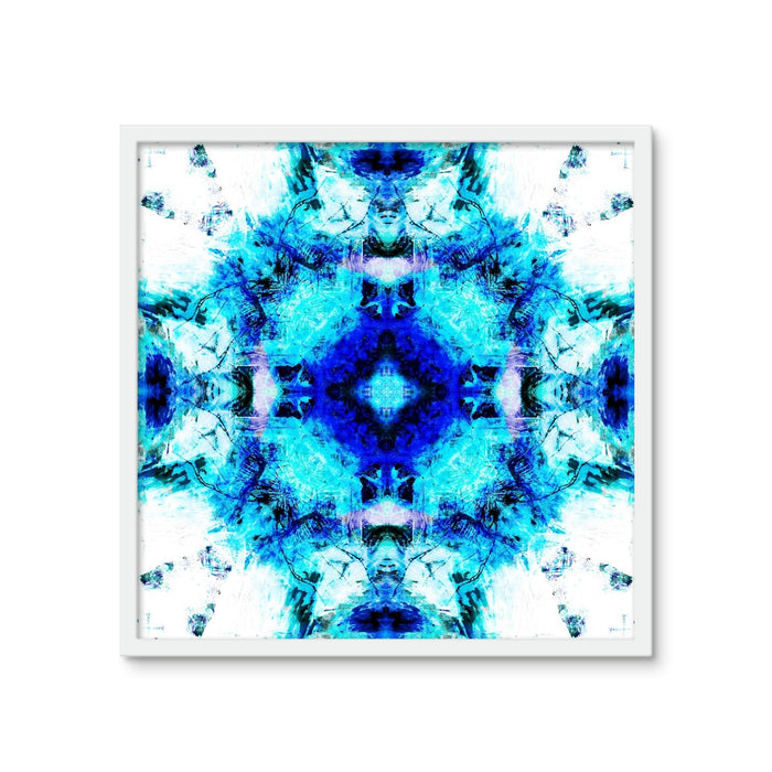 Water Elemental Mandala Framed Photo Tile