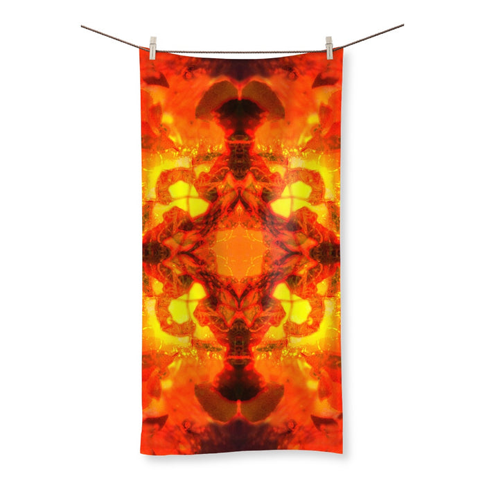 Fire Elemental Mandala Towel