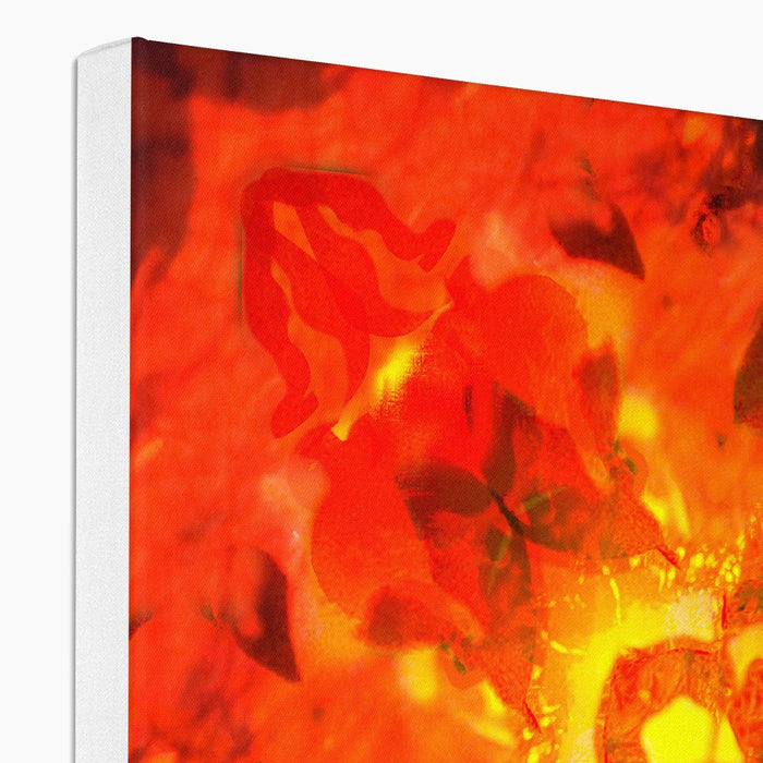 Fire Elemental Mandala Canvas