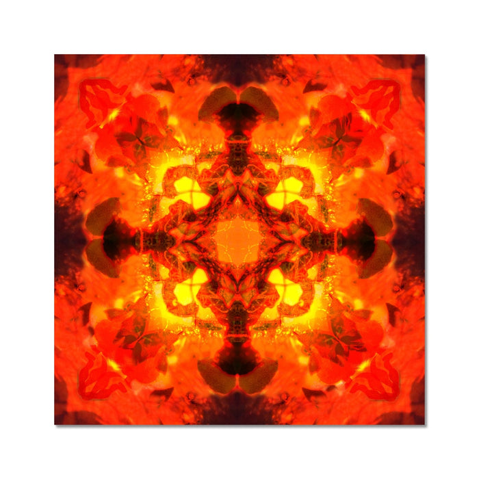 Fire Elemental Mandala Hahnemühle Photo Rag Print